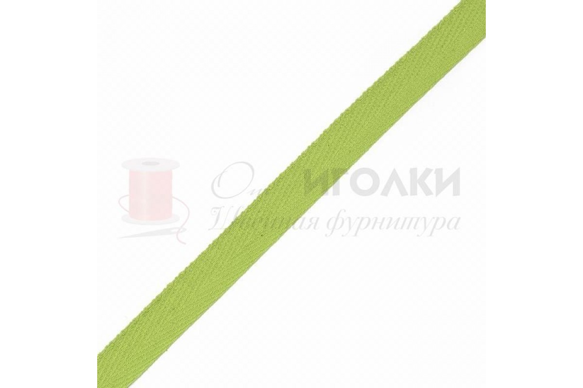 Лента киперная шир. 1 см (10 мм) арт.10948 цв.ярко-салатовый уп.45 м.